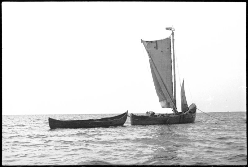 Halászhajó, Bornholm, Dánia, Kárász Judit felvétele, 1935 körül; magántulajdon)