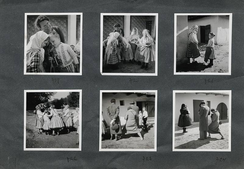 Lala Aufsberg csömöri fotózását megörökítő sorozat Csömör, 1936 Csörgeő Tibor felvétele Magyar Fotográfiai Múzeum