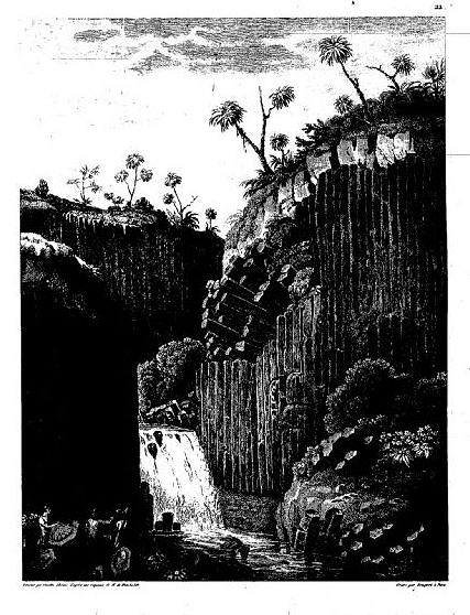 „A reglai zuhatag hű rajza” Humboldt művében